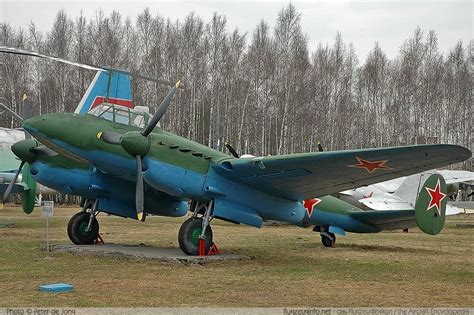 Soviet Pe-2 bomber, one of the most advanced Soviet bombers of WWII