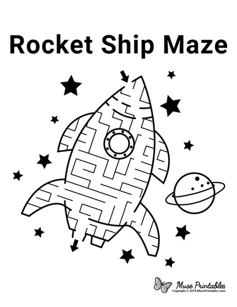 Space Rocket Maze for Kids 2