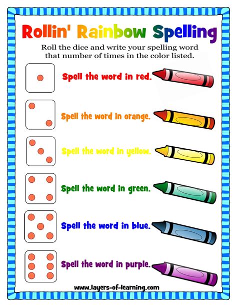 Spelling games and fun activities