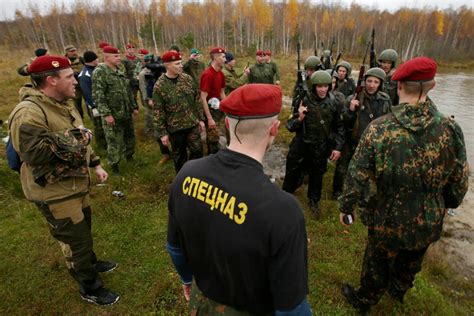 Spetsnaz operatives in training