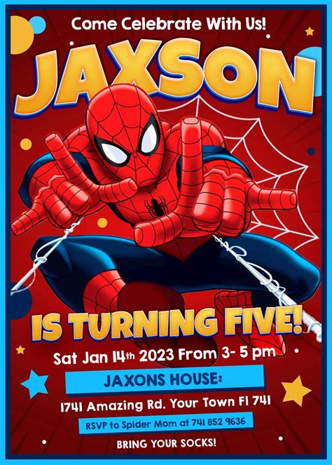 Spider-Man Invitation Idea 3