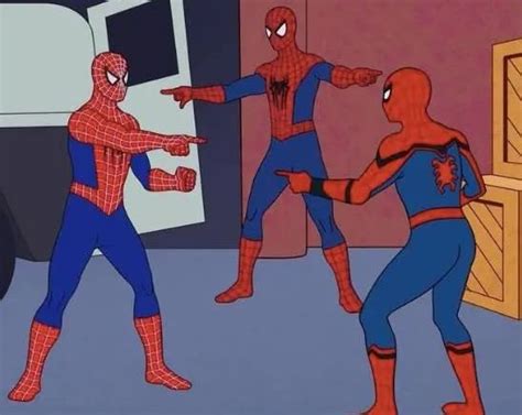 Spiderman Pointing Meme Template 3