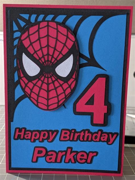 7 Free Spiderman Birthday Card Printables