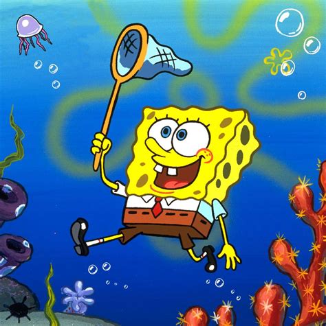 Spongebob I Love Jellyfishing Meme Template