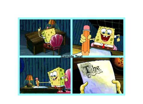 Spongebob Writing Meme Templates