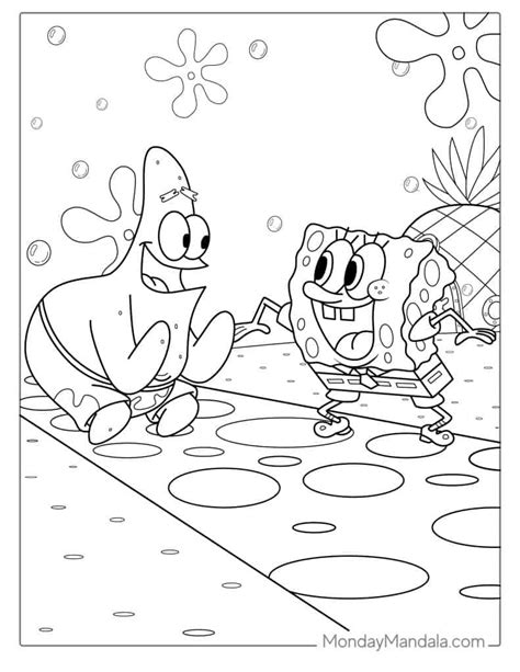 Spongebob and Patrick Coloring Printables