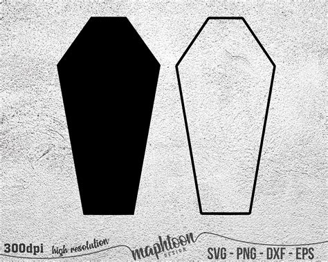 Spooky Coffin Cut Out Templates