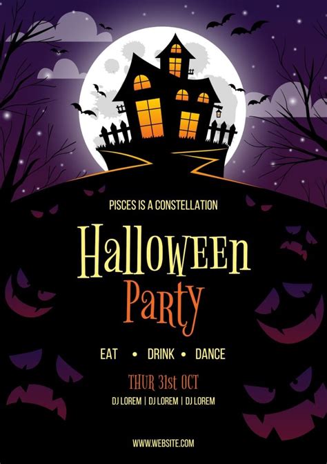 Spooky Halloween Flyer Design Template