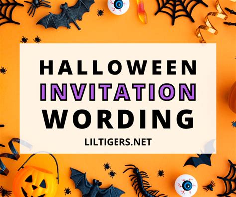 Spooky Invitation Wording Ideas