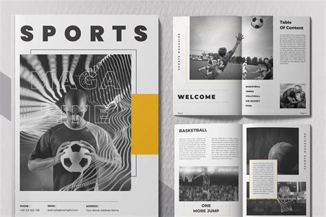 Sports Magazine Design Templates