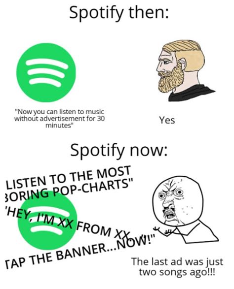 Spotify Meme Template example