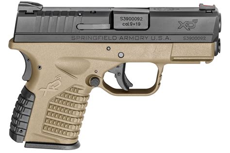 Springfield XDS 9mm pistol with accessories and upgrades