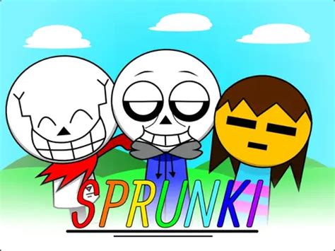 Sprunki in the background of a scene from Undertale