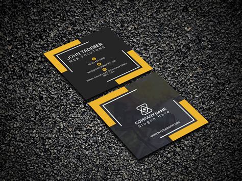 Square Business Card Template 3