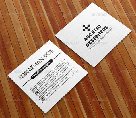 Square Business Card Template 7