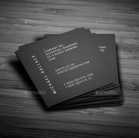 Square Business Card Template 9