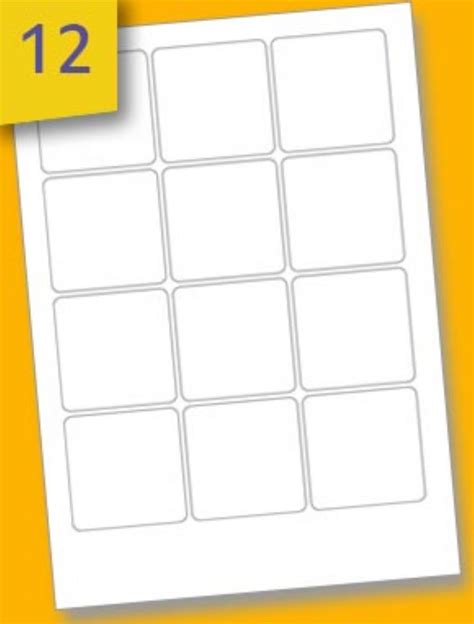 Square Printable Labels For Businesses