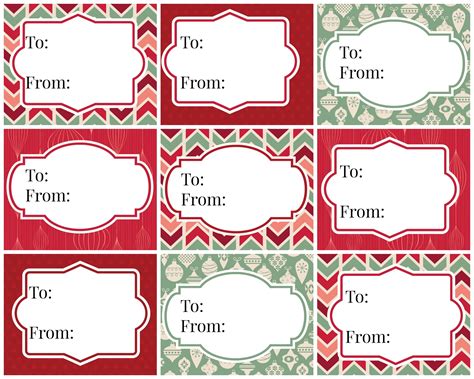 Square Printable Labels For Gifts