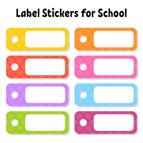 Square Printable Labels For Schools