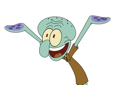 Squidward Tentacles playing clarinet