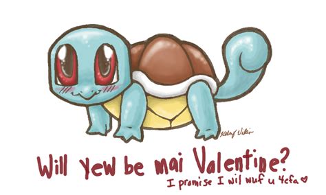 Squirtle Valentine's Day Card