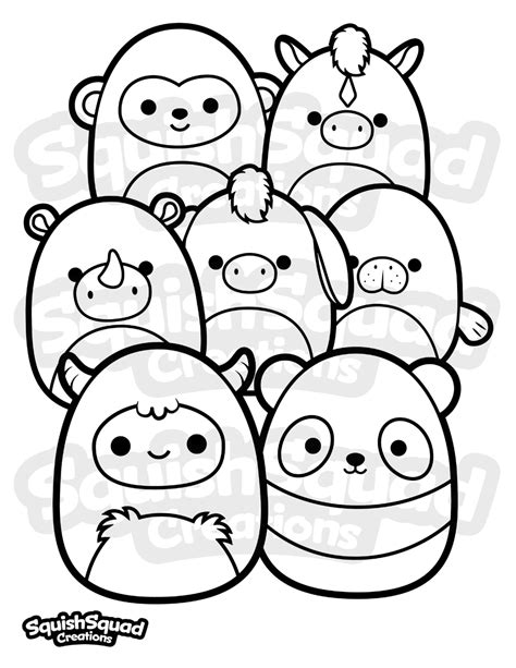 Squishmallow coloring book