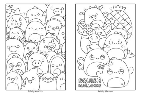 Squishmallows Coloring Pages Activities