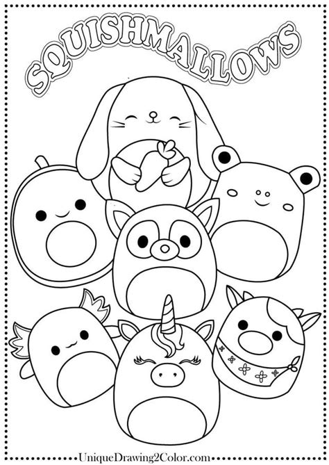 Squishmallows Coloring Pages Gallery 1