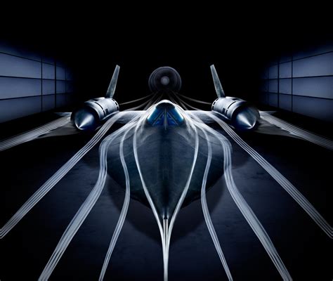 The SR-71's aerodynamic design