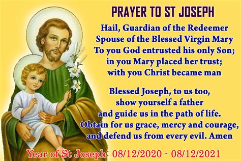 St Joseph Prayer