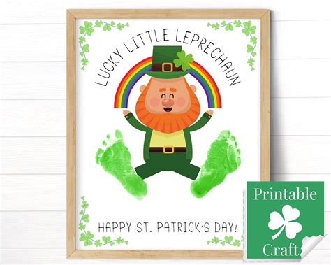 Free Leprechaun Footprint Printables for Kids