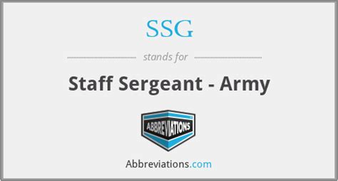 Staff Sergeant Army Abbreviation Explained