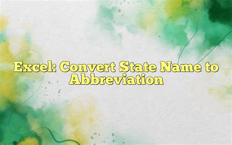 State Abbreviation Conversion Methods