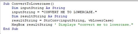 StrConv Function in VBA