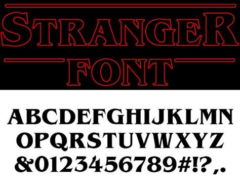 Stranger Things Font Download