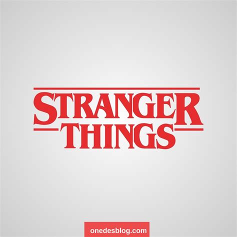 Stranger Things Font Template Image 1