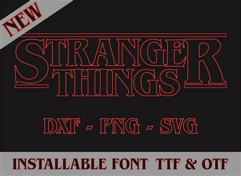 Stranger Things Font Template Image 4