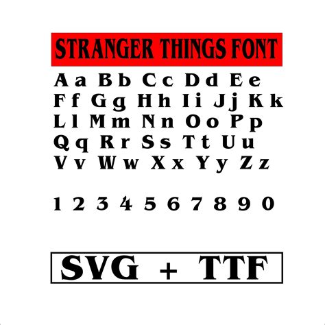 Stranger Things Font Template Image 5