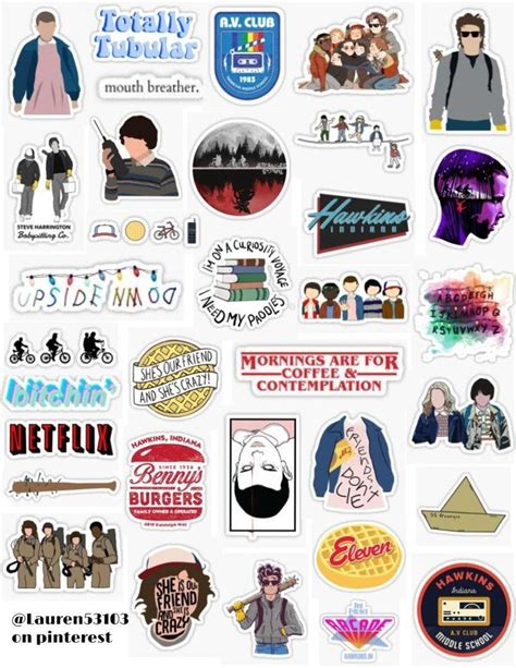 Stranger Things Stickers Printable Free Downloads