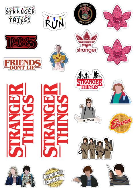 Stranger Things Stickers Printable Free Downloads Image 10