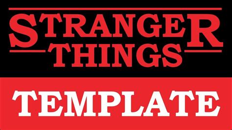 Stranger Things Template Slides