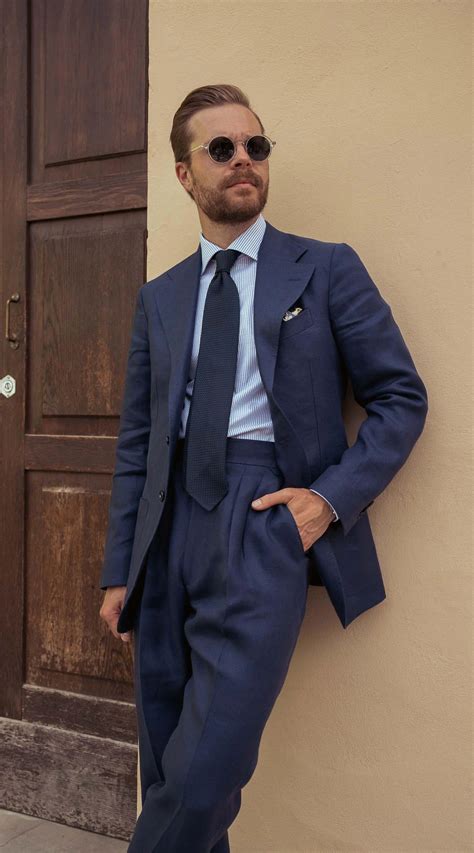 Styling Navy Blue Suits for Men