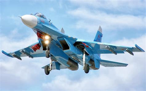 Su-27 Fighter Jet in flight