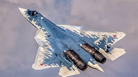 Sukhoi Su-57 in flight