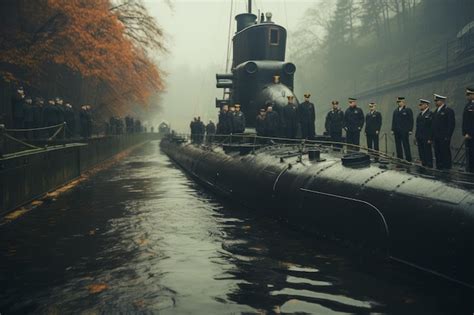 Submarine Captain Saluting