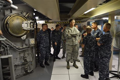 Submarine Captain in Command Center