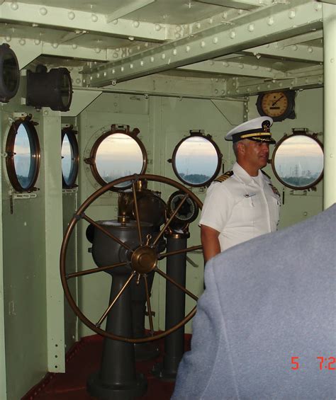 Submarine Captain on Bridge