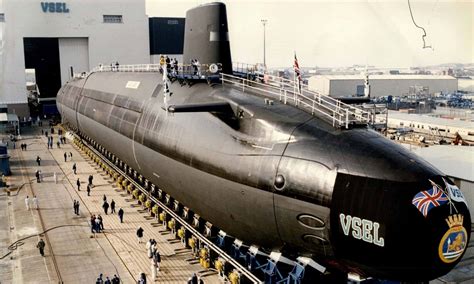 Submarine in dry dock