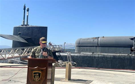 A Virginia-class submarine launching a Tomahawk missile