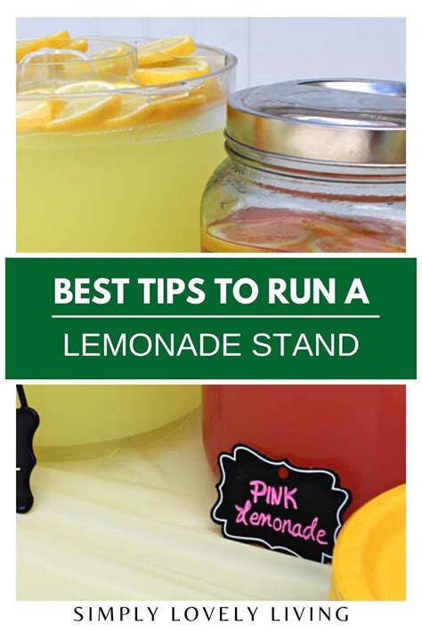 Successful Lemonade Stand Tips